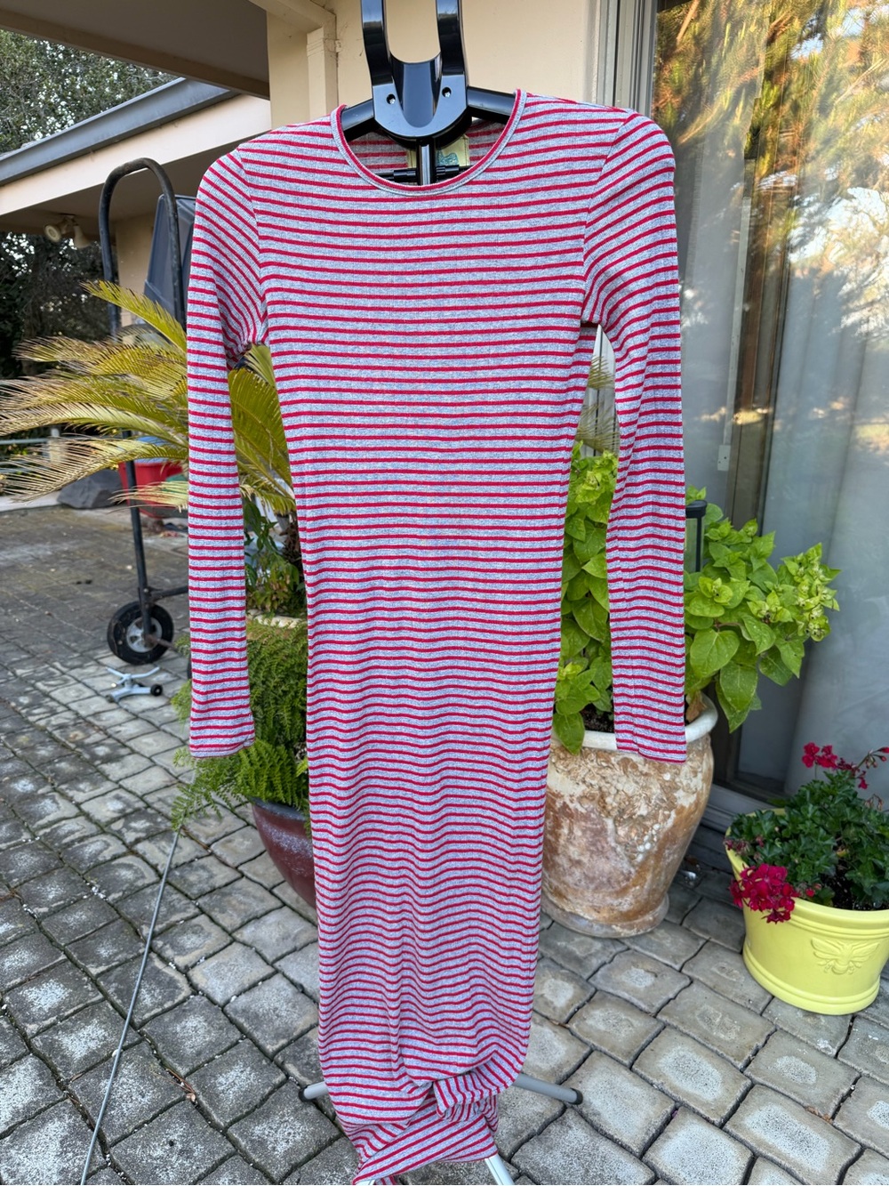 Free People Striped Long Sleeve Maxi Dress. Excellent condition.
